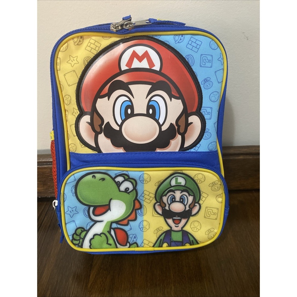Accessory Innovations Super Mario Bros Kids Lunch Bag Mario Luigi Yoshi Bag